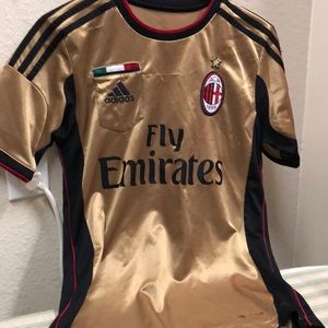 Milán Gold Soccer Jersey alternate 2013/2014